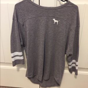 cute PINK/VICTORIA’S SECRET cropped sleeve top